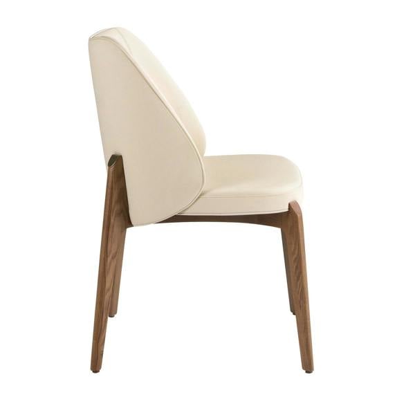 Angel Cerdá Cream leatherette chair 4207