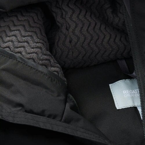 Regatta Kids Hillain Lined Waterproof Jacket - Black/Ash