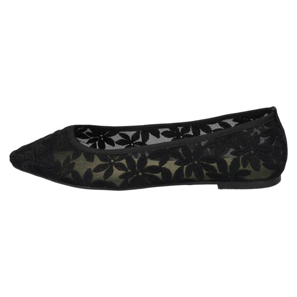 Spot On Ladies Spot On Flowery Ballerinas