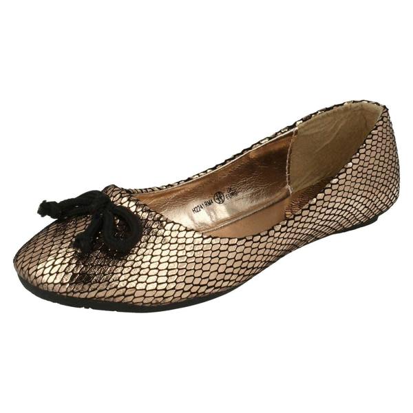 Cutie Girls Cutie Bow Detail Ballet Shoes H2241