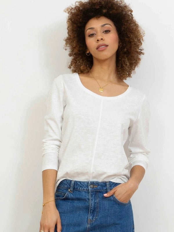 Kite Organic Sandford Slub Jersey Top Ecru