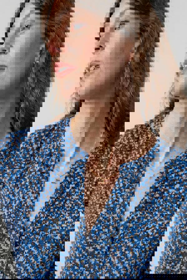 Lily & Me Fable Organic Cotton Jersey Dress Cobalt