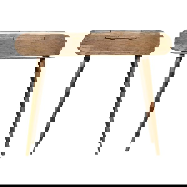 Artisan Furniture Solid Wood Oak-ish Round Dressing Table