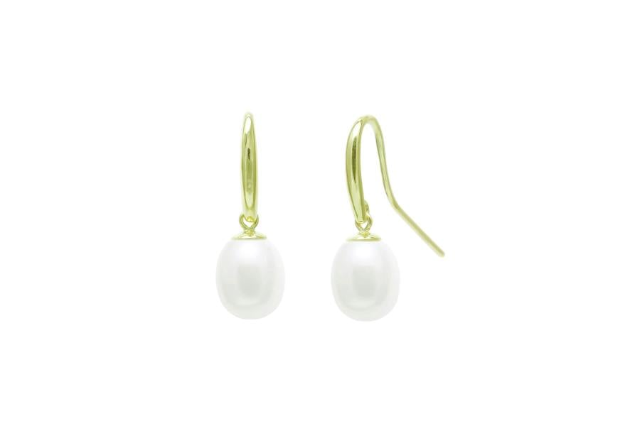 Sarah Layton Teardrop Freshwater Pearl Drop Earrings, 7.5-8mm - Gold - EDSHEPYG7W