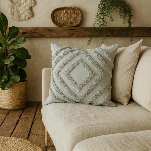 Wyld Haus Set of 2 Dolceacqua Soft Grey Cushion Covers