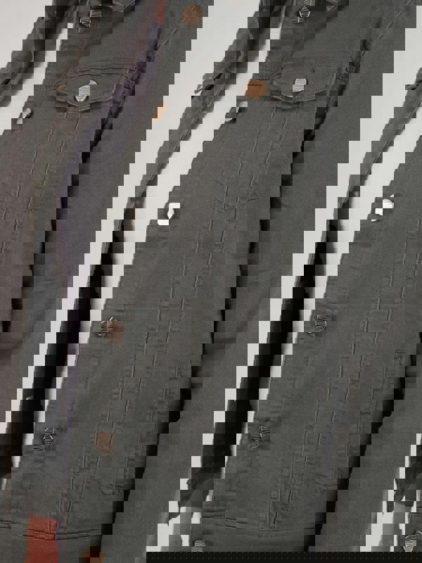 PennyPlain Denim Style Jacket - Dark Sage