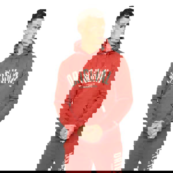 Crosshatch Mens Kensby Hoodie - Red - 