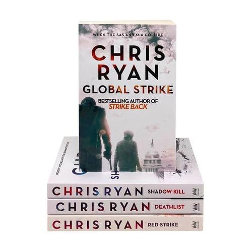 Chris Ryan Strike Back Thriller 4 Book Set - Deathlist, Shadow Kill, Global Strike, Red Strike