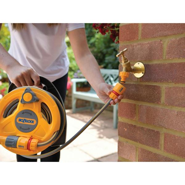 Hozelock Micro Hose Reel + 10m Of 7mm Hose - Multi Colour - 