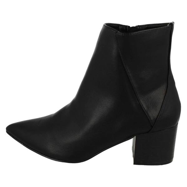 Spot On Ladies Spot On Block Heel Ankle Boot F51139