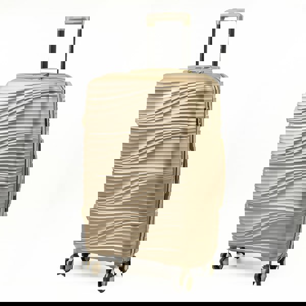 Pierre Cardin Riviera Hard Travel Suitcase 8 Spinner Wheeled Luggage with TSA Locks