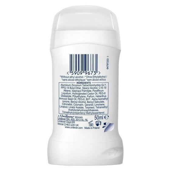 Dove Powder Soft Anti-Perspirant Deo Stick 50ml 24 Pack, 48H Sweat Protection
