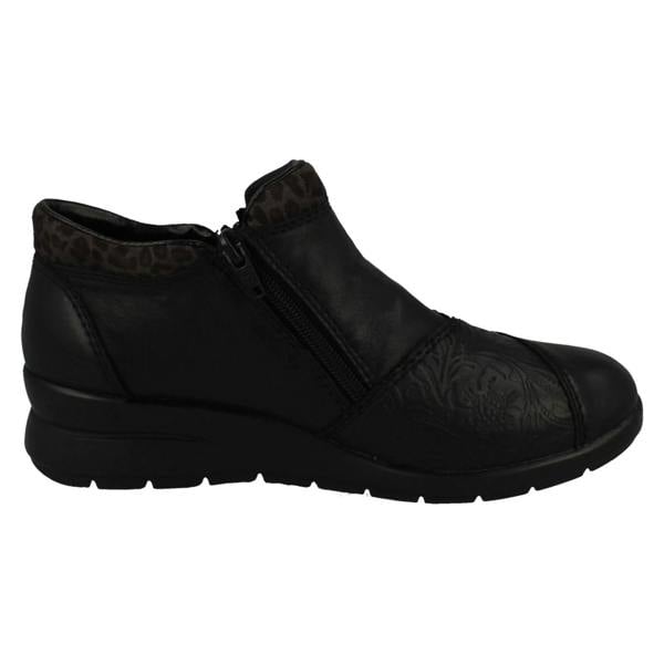 Rieker Ladies Rieker Dual Zip Fastening Ankle Boots L4881
