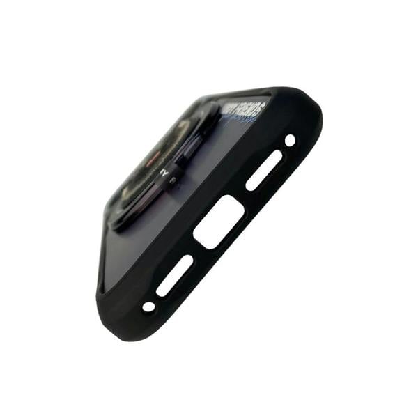 Nimmy Friends Nimmy Big Eye Cute Pet Pug Dog Face Case with Detachable MagSafe Grip for iPhone 17 Pro Max 6.9" Black Grey