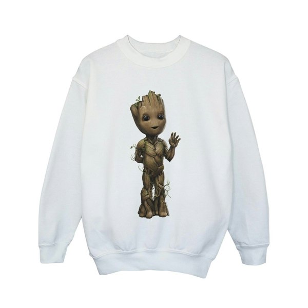 Marvel Girls I Am Groot Wave Pose Sweatshirt - White