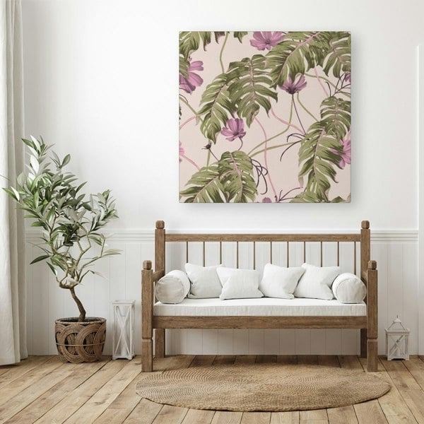 Warren Reed Pink Cosmos Flowers Canvas