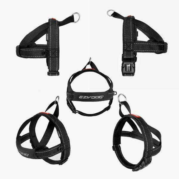 EzyDog Quick Fit Dog Harness in Black