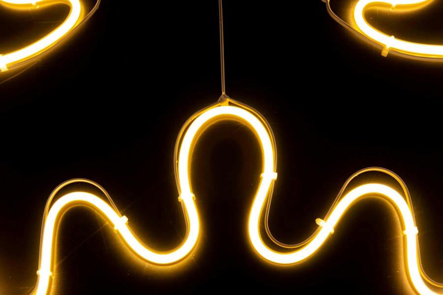 Stag Head Neon Effect Rope Light Silhouette with 90 Warm White LEDs for Indoor and Outdoor Display image 3