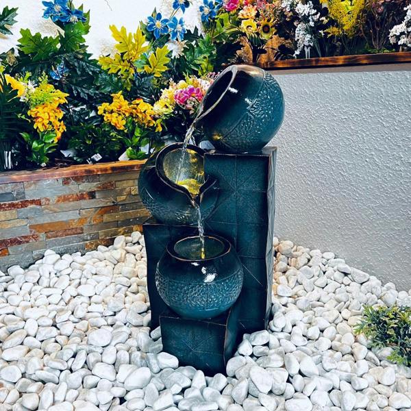 Tranquillity Water Features Teal Tranquil Pour Traditional Water Feature