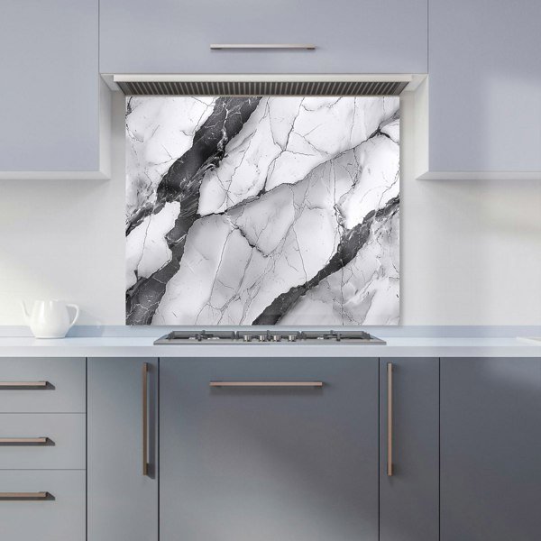 Warren Reed - Designer Grey And White Marble Effect Kitchen Splashback