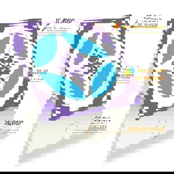 WT1537 - Classic Moroccan Colourful Mixed Tiles Wall Stickers Set 1 - 15 x 15 cm (6 x 6 inches) - 24 pcs.