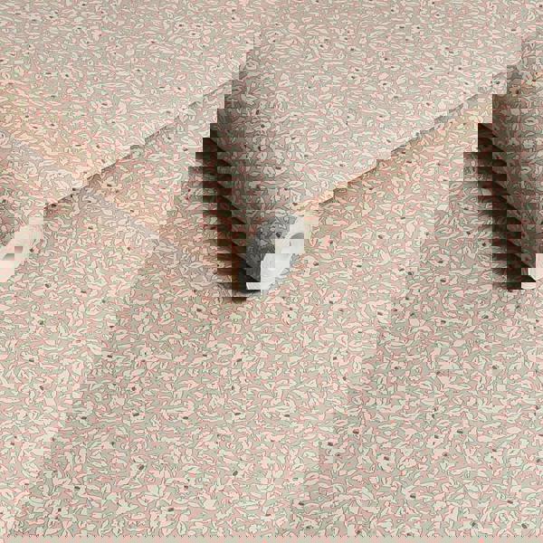 Joules Ditsy Floral Print Wallpaper -Soft Pink - 10m