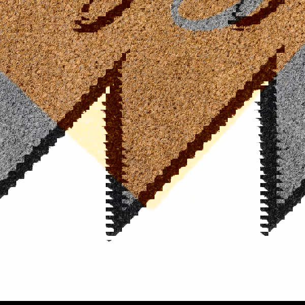 JVL Eco-Friendly Latex Backed Coir Entrance Doormat, 40x60cm - Croeso