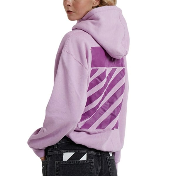 Off-White Diag Regular Fit Lilac Purple Hoodie XXS