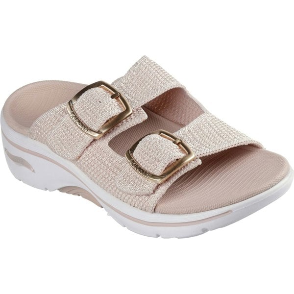 Skechers Go Walk Arch Fit 2.0 Destined Textile Women's Blush Sandals