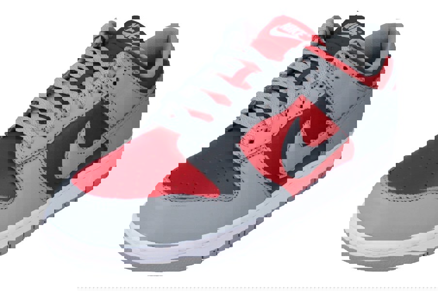 Nike Dunk Low QS Mens Trainers Fq6965 600 - Varsity Red Silver White 600 - Photo 0