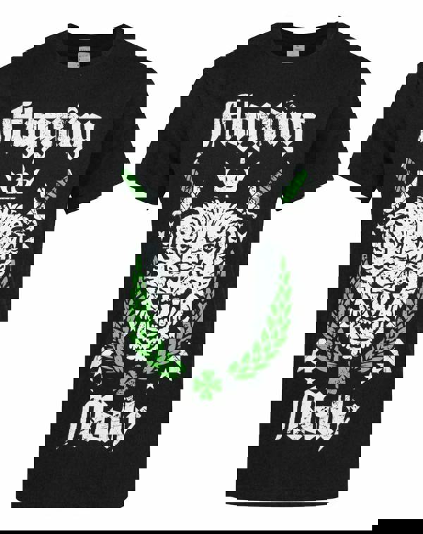 Flogging Molly Mens Black Lion Graphic Short Sleeved T-Shirt