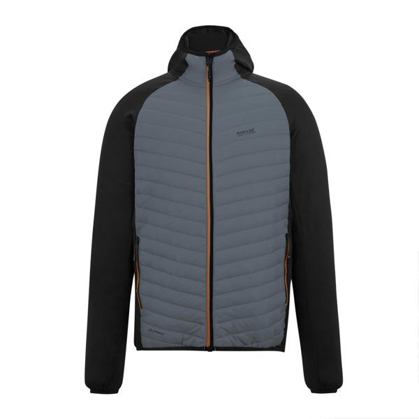 Regatta Mens Andreson Hybrid Jacket - Dark Storm/Black - 