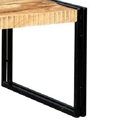 Wyld Haus Toivakka Industrial Reclaimed Wood and Metal Large Coffee Table