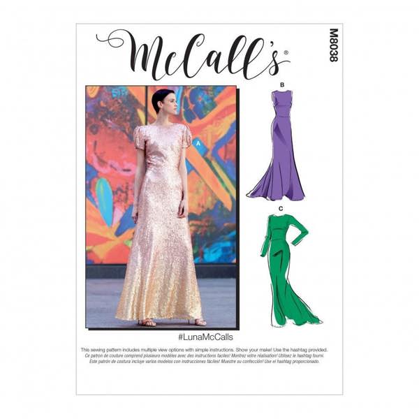 McCalls 8038 Paper Sewing Pattern – Women's Dress, Intermediate