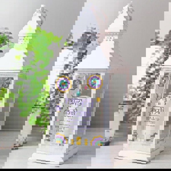 Personalised Memento Company Personalised Diwali White Lantern