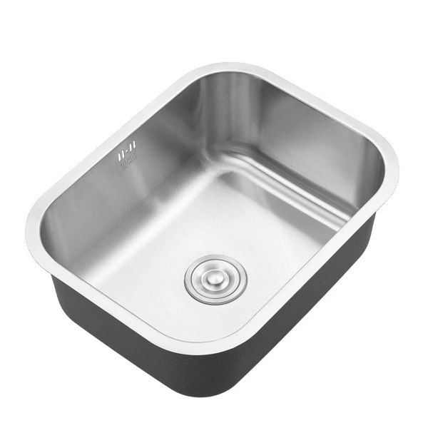 304 Stainless Steel Brushed Finish Square Stretch Sink Living and Home