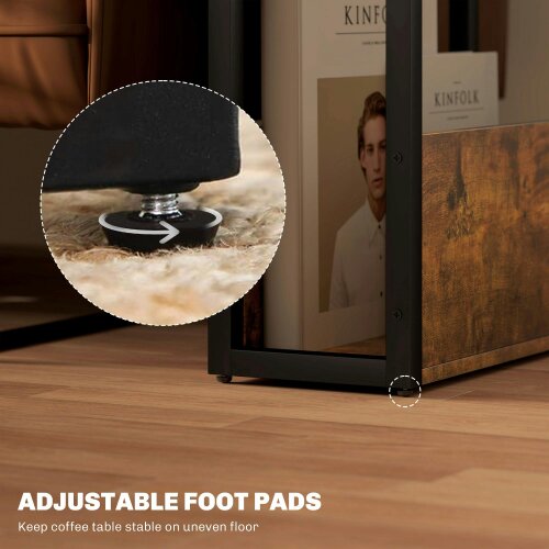 Wyld Haus Novizi Metal And Wooden Black And Brown Industrial Style Side Table