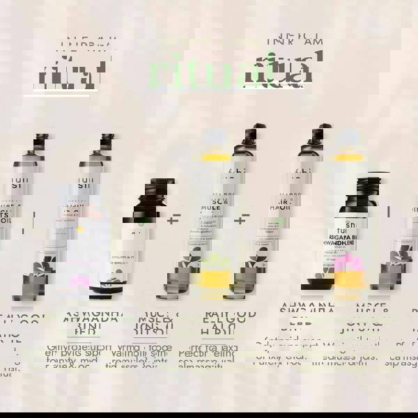 Fushi Herbal & Vitamin Blends Ashwagandha with Vegan MCT Extract x 60 Capsules - Additional 7