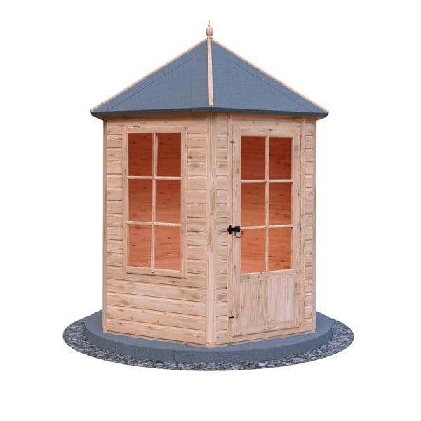 Shire Gazebo Hexagonal Summerhouse 6x6 12mm Cladding - Best Shed