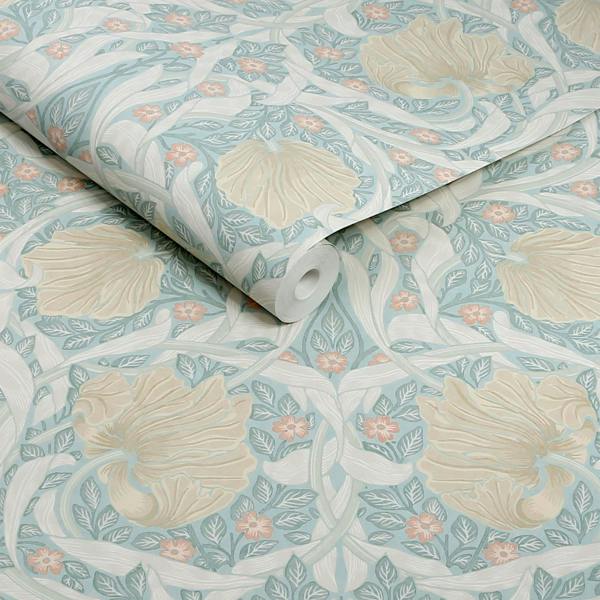 William Morris At Home Pimpernel Wallpaper | Ocean