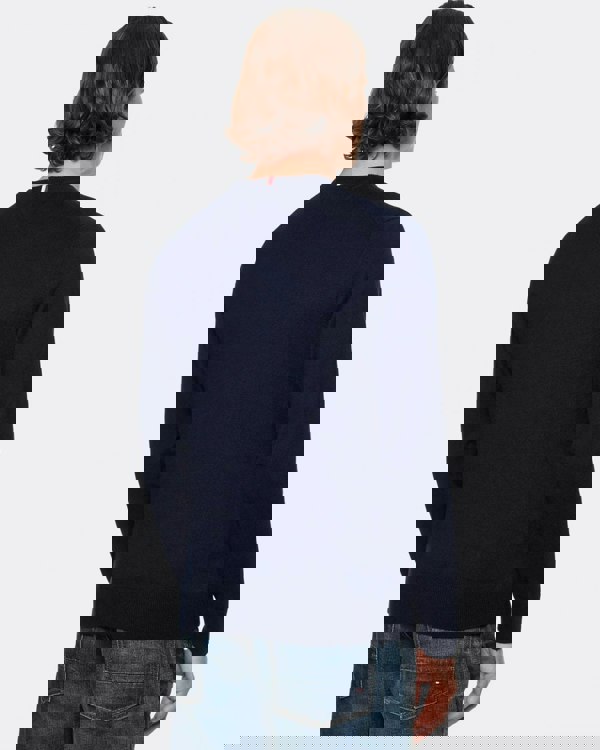 Tommy Hilfiger Organic Cotton Cashmere Mens Crew Sweater - Desert Sky