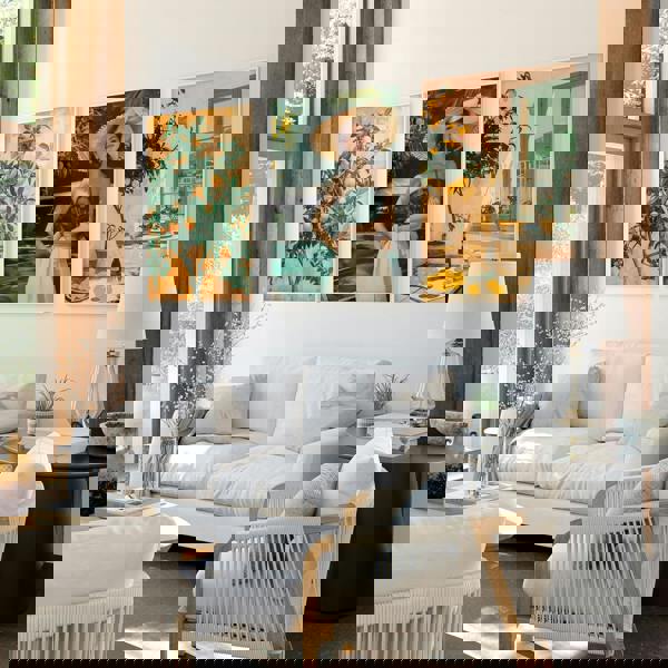 Wall Art For Living Room Modern | Set of 3 Italian Lifestyle Wall art Prints