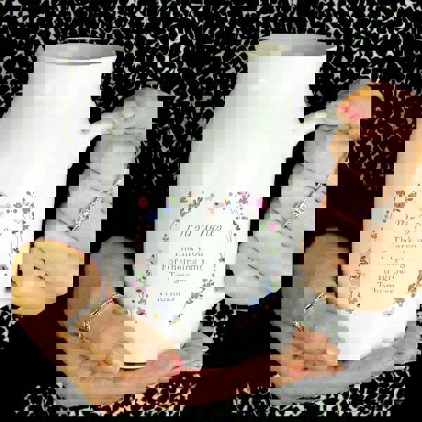 Personalised Memento Company Personalised Floral Flower Jug