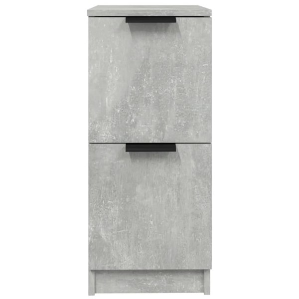 Berkfield Sideboards 2 pcs Concrete Grey 30x30x70 cm Engineered Wood