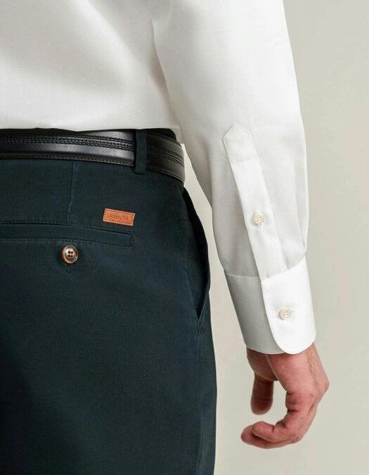 Men's Luxury Off White Twill Shirt