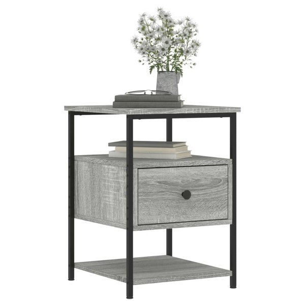 Berkfield Bedside Cabinets 2 pcs Grey Sonoma 40x42x56 cm Engineered Wood