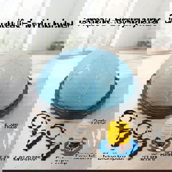 Centra Balance Trainer Ball with Resistance Bands Pump Anti Burst Fitness Home