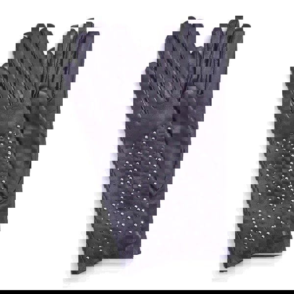 Infinity Leather Women’s Leather Studded Wool Lining Fashion Gloves