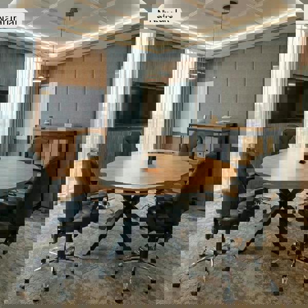 TRL Furniture Premium Solid Oak Round Meeting Room Table