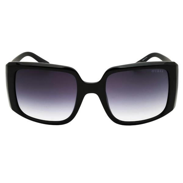 Guess GU00097 01B Shiny Black / Clear Sunglasses Female 53X21X135 One Size